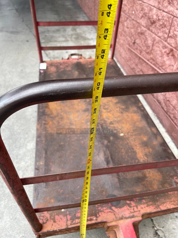 Platform Heavy Duty Mobile Luggage Moving Cart on Casters  - Image 6 of 6