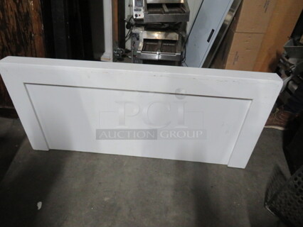 One White Wooden Bar Table Top. 55.5X25X4