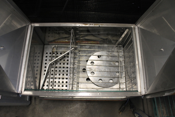 Adcraft HDS-1000W Commercial Stainless Steel Electric Countertop Hot Dog Steamer/Merchandiser. 120V.  - Image 4 of 9