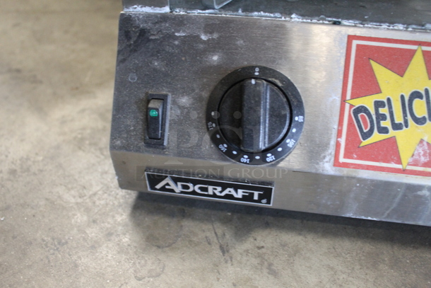 Adcraft HDS-1000W Commercial Stainless Steel Electric Countertop Hot Dog Steamer/Merchandiser. 120V.  - Image 6 of 9