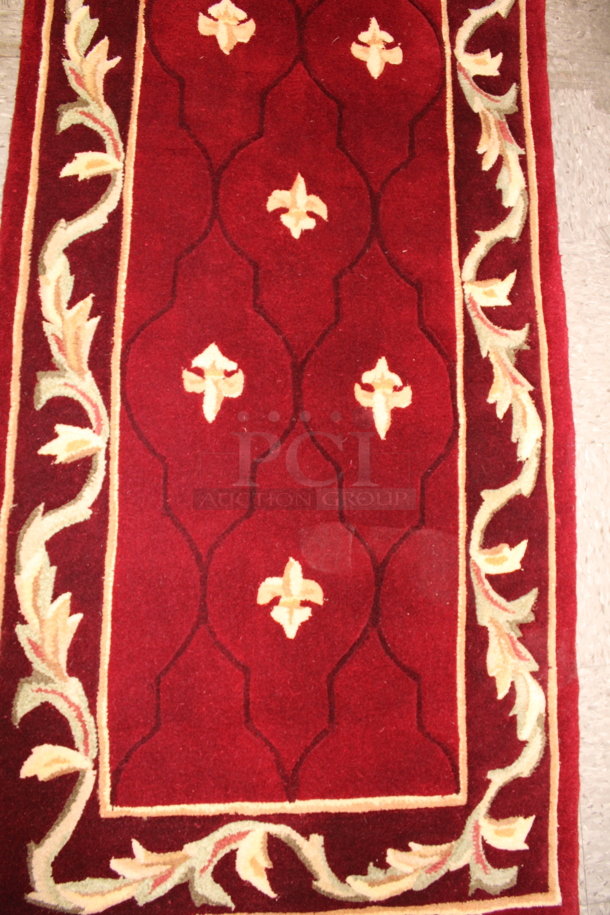 SPECIAL EDITION! Royal Palace Fleur De Lis 2'6" x 9'6" Handmade Runner - Image 3 of 8