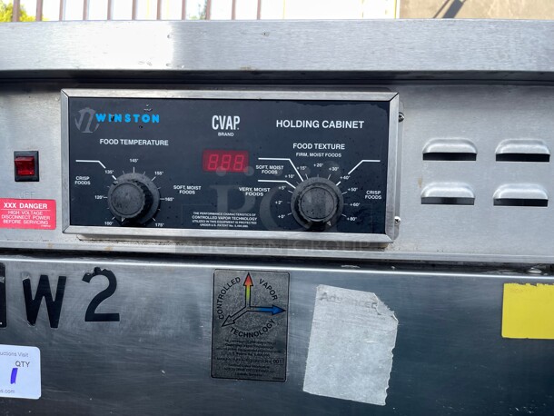 WOW! Winston CVap 22cf Electric Commercial Holding Cabinet Full Size w/ Fan NSF 220 Volt 1 Phase Tested and Working! - Image 10 of 10