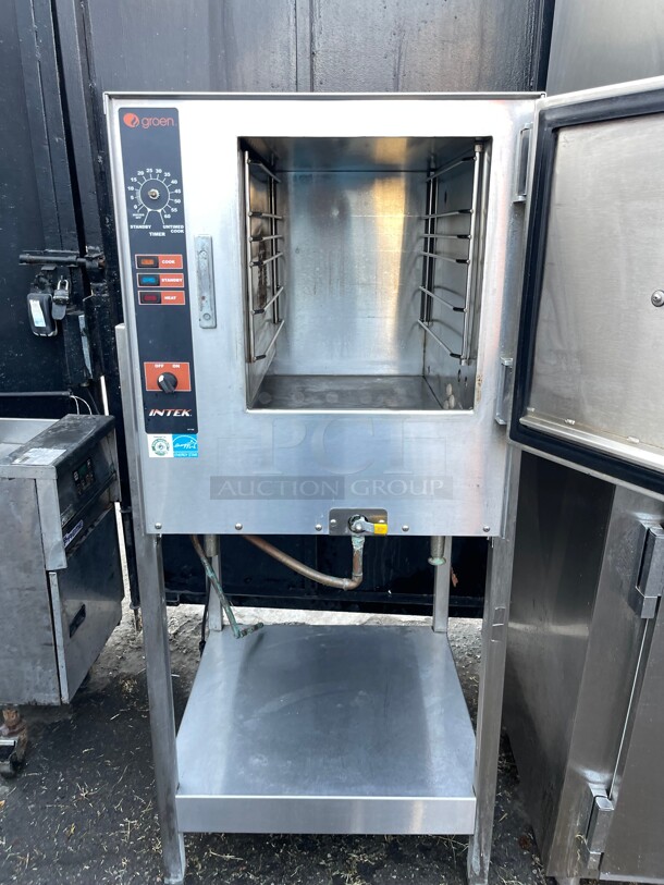 WOW! Groen XS-208-12-3 (6) Pan Commercial Convection Natural Gas Steamer - With Stand, 115 Volt NSF Tested and Working! - Image 5 of 10