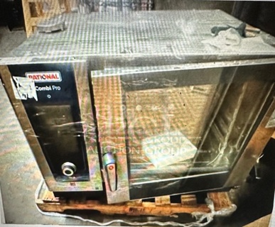 One Rational Combi Pro 6 Full Size Electric Countertop Combi Oven. Model# LM100CE. 480 Volt. 3 Phase. Missing Side Panel. 42X38.5X31. $21,600.00.
