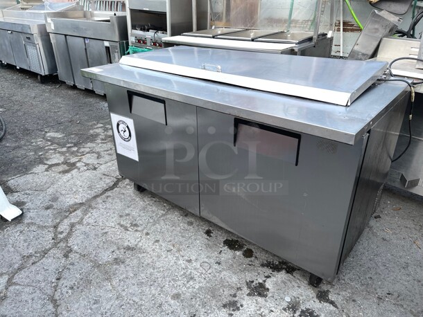 Nice! True Mega Top Commercial Refrigerated Cooler with Two Doors NSF 115 Volt Tested and Working! - Image 3 of 9