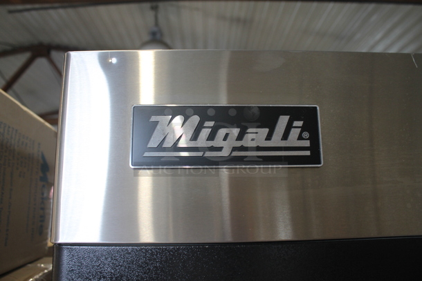 2020 Migali C-1R-HC ENERGY STAR Stainless Steel Commercial Single Door Reach In Cooler w/ Poly Coated Racks on Commercial Casters. 115 Volts, 1 Phase. Tested and Working! - Image 2 of 8