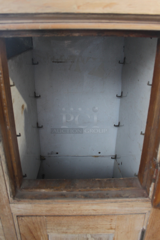ANTIQUE! The Eddy Refrigerator Wooden 4 Door Cooler. Cannot Test Due To Missing Power Cord

 - Image 7 of 10