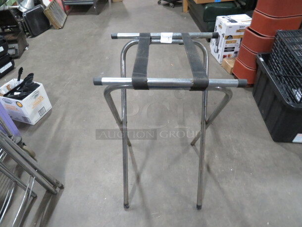 One Chrome Serve Tray Stand.