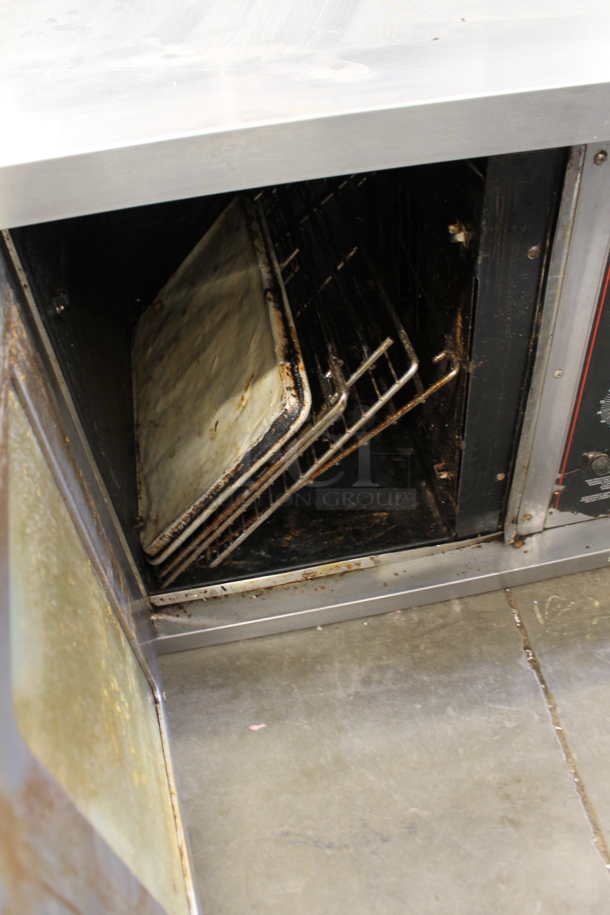Hobart Stainless Steel Commercial Electric Powered Half Size Convection Oven w/ View Through Door and Thermostatic Controls. 240 Volts, 1 Phase. - Image 7 of 8