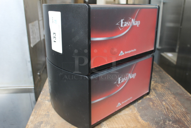 2 EasyNap Black Poly Countertop Napkin Dispensers. 2 Times Your Bid! - Image 3 of 4