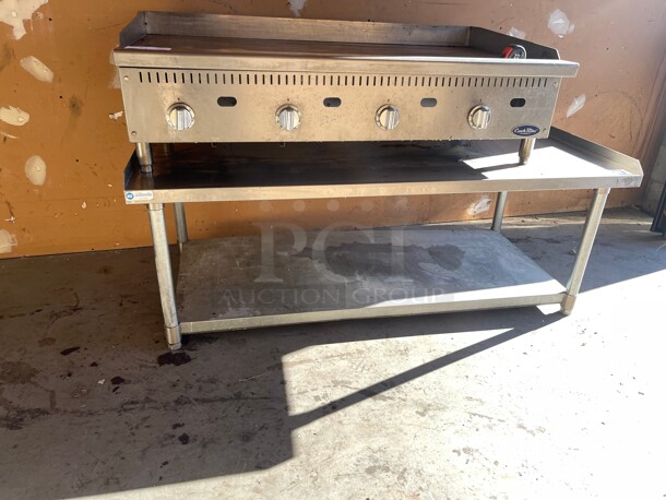 Clean! Commercial Heavy Duty Stainless Steel 60 inch Equipment Stand NSF Great For Any Grill Burner or Griddle 