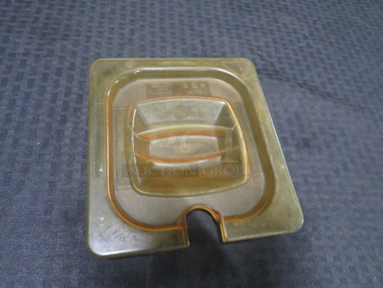 1/6 Size Amber Food Storage Container Lid. 8XBID