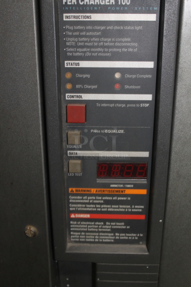Fer Charger 100 FER100 06-600 S1 Gray Metal Intelligent Power System Battery Charger. 120/240 Volts, 1 Phase. BUYER MUST REMOVE. - Image 4 of 5