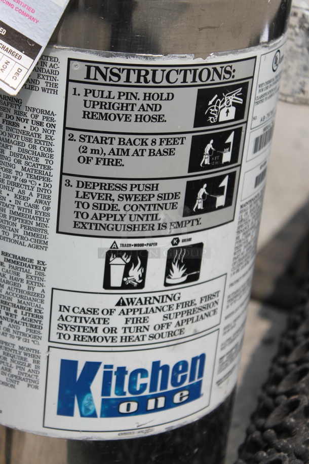 Kitchen One Wet Chemical Fire Extinguisher. - Image 2 of 2