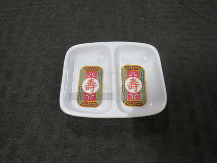 One Lot Of 10 Melamine Asian Soy Sauce Dish. 