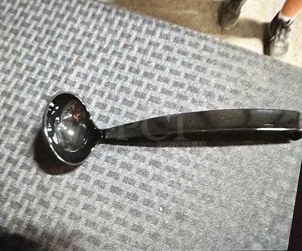 One NEW Case Of 72 Tablemate 9 Inch Poly Black 1oz Ladles. #LDL-BK. $63.40 - Image 1 of 2