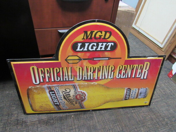 One 36X25 MGD Light Miller Light Tin Sign.