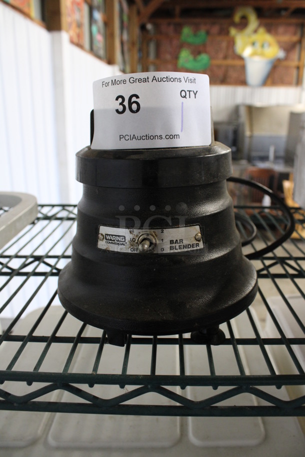 Waring Model WF1112217 BB150 Metal Countertop Blender Base. 120 Volts, 1 Phase. 7x7x7. Tested and Working!