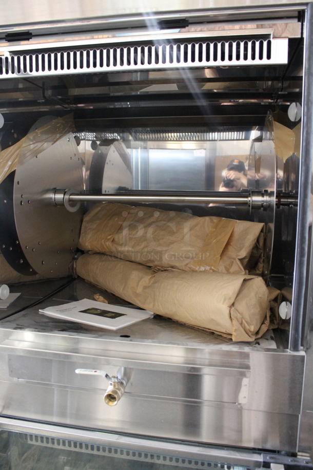 BRAND NEW! BKI VGG-16F Stainless Steel Commercial Electric Powered Rotisserie Oven on Commercial Casters. Stock Picture Used as Gallery Picture. 208 Volts, 3 Phase. Goes GREAT w/ Lot #4! - Image 2 of 11