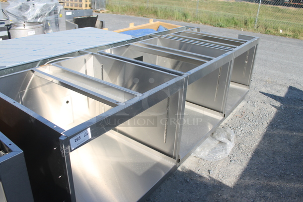 BRAND NEW! Stainless Steel Counter Frame w/ Under Shelf. - Image 3 of 7