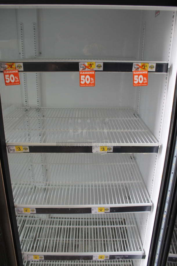 2016 True GDM-72-HC-TSL01 ENERGY STAR Metal Commercial 3 Door Reach In Cooler Merchandiser w/ Poly Coated Racks. 115 Volts, 1 Phase. Tested and Working! - Image 5 of 5