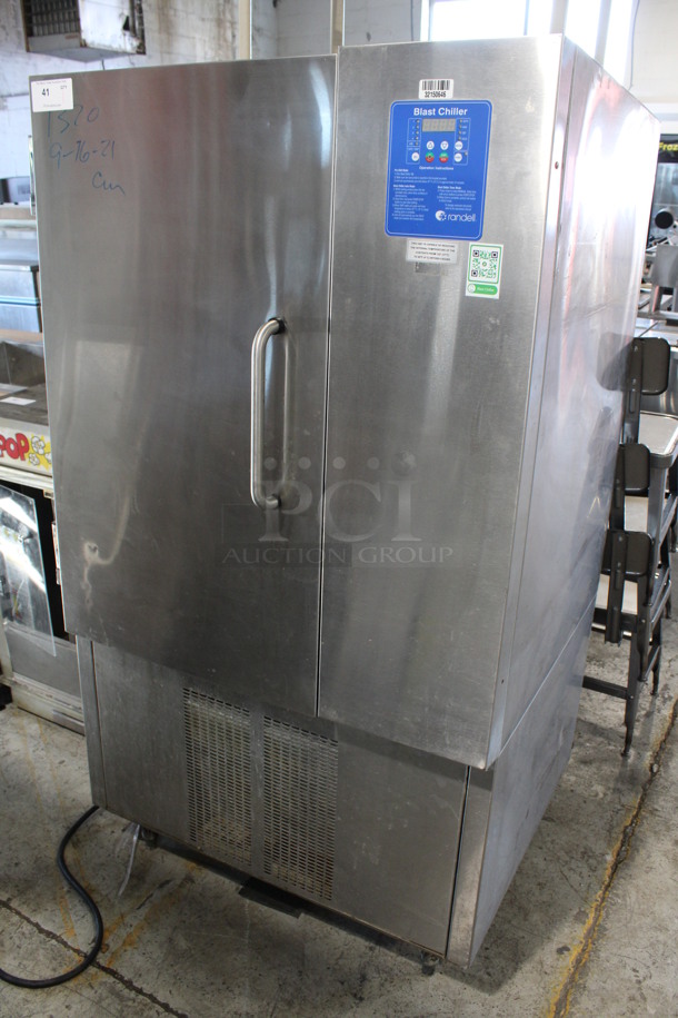 2014 Randell Model BC-18 Stainless Steel Commercial Floor Style Blast Chiller. 115/230 Volts, 1 Phase. 40x33x72