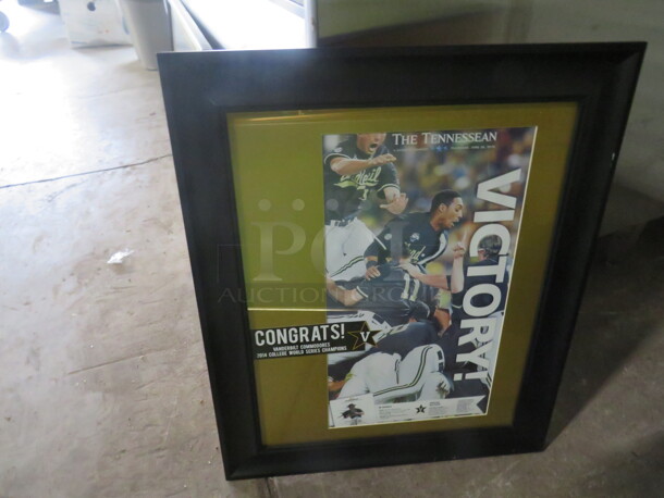 One Framed Picture Of Vanderbilt 2014 College World Series Victory. 20X24 - Image 1 of 2
