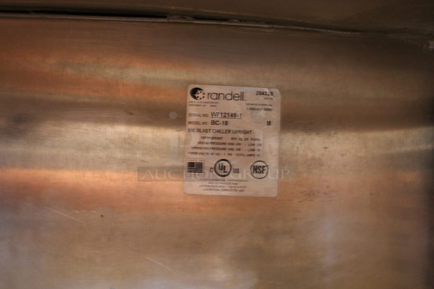 2014 Randell BC-18 Stainless Steel Commercial Blast Chiller. 115/230 Volts, 1 Phase. - Image 4 of 8
