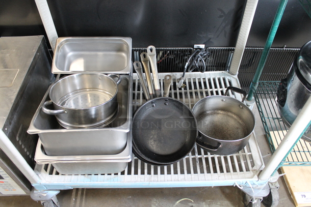 ALL ONE MONEY! Metro Lot of Various Items Including Stainless Steel Drop In Bins and Poly Condiment Bottles. Does Not Include Shelving Unit. - Image 5 of 5