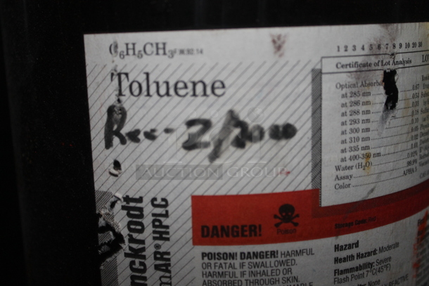 Se-cur-all Cabinets Yellow Metal 2 Door Fire Resistant Cabinet w/ Contents Including Toluene, Xylene, Elvacite Solution. BUYER MUST REMOVE. - Image 6 of 11
