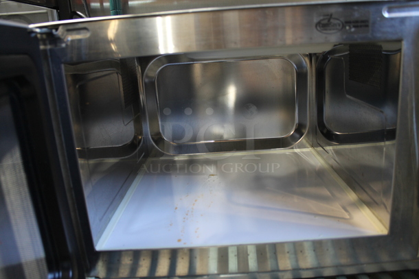 2017 Amana RCS10DSE Stainless Steel Commercial Countertop Microwave Oven. 120 Volts, 1 Phase.  - Image 3 of 4