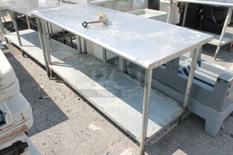 Stainless Steel Commercial Table w/ Under Shelf.