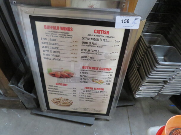 20X28 Menu Board. 4XBID - Image 2 of 2