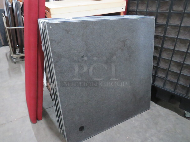 One Portable Road Ready  Intella Stage WIth Hex Lock. 9 Stage Pieces Each Piece Is 48X48.  - Image 1 of 4