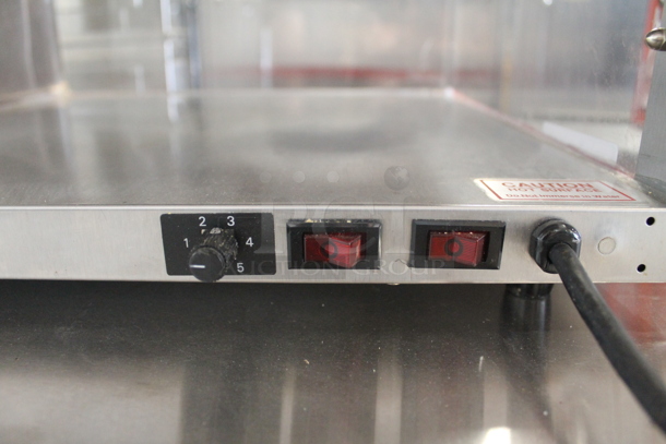 Wisco 680-1 Stainless Steel Commercial Countertop Heated Display Case Merchandiser. 120 Volts, 1 Phase. Tested and Working! - Image 6 of 9