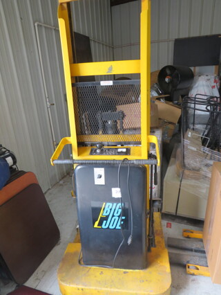 One BIG JOE  Electric Walk Behind ForkLift. Model# 2018-A6.