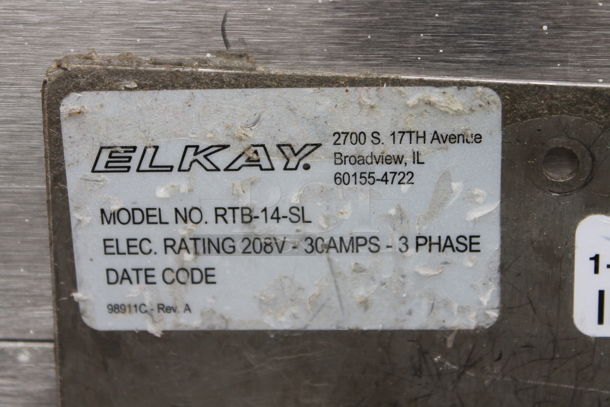 Elkay RTB-14-SL Stainless Steel Commercial Rethermalizer. 208 Volts, 3 Phase. - Image 8 of 9