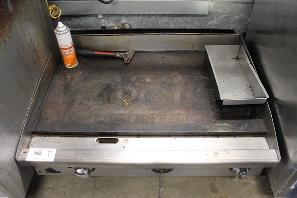 Star Stainless Steel Commercial Countertop Natural Gas Powered Flat Top Griddle. - Image 1 of 5