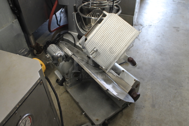 Globe Stainless Steel Commercial Countertop Automatic Meat Slicer w/ Blade Sharpener. 115 Volts, 1 Phase. Tested and Working! - Image 7 of 9
