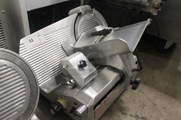 General Slicing SM-12A Stainless Steel Commercial Countertop Automatic Meat Slicer w/ Blade Sharpener. 115 Volts, 1 Phase.  Tested and Working! - Image 2 of 7