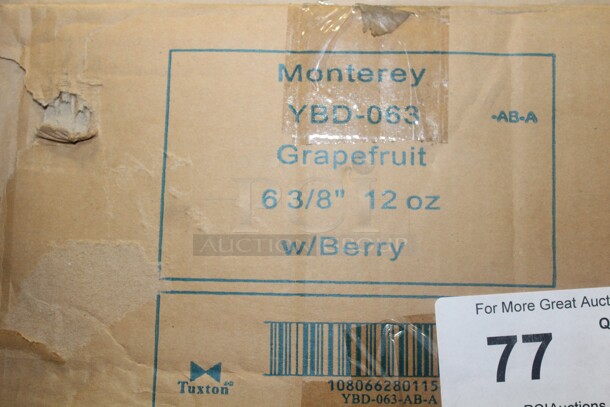 NEW IN BOX! 1 Box (36 Count) Tuxton Monterey 6 3/8" Grapefruit Bowls. 36X Your Bid!  - Image 2 of 2