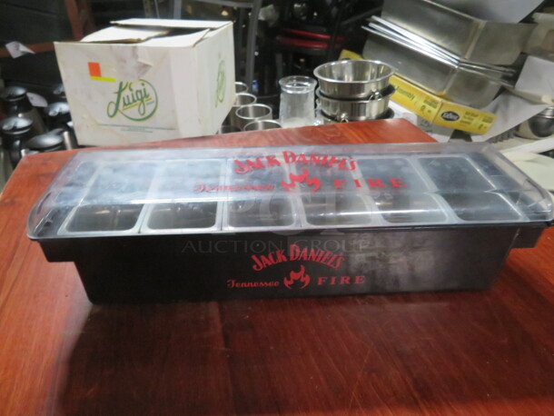 One Jack Daniels Fire Domed Bar Center. - Image 1 of 2