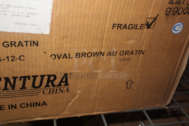 NEW IN BOX! 30 Ventura Oval Brown Au Gratin Dishes. 30X Your Bid!  - Image 3 of 3