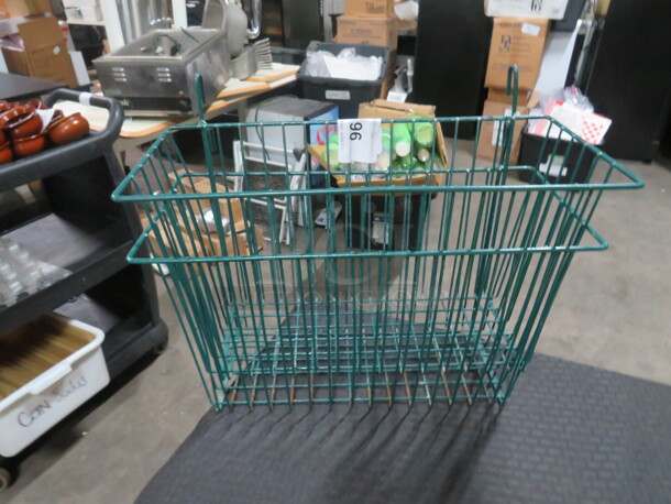 Green Metro Basket. 2XBID. 17.5X8X10 - Image 1 of 1