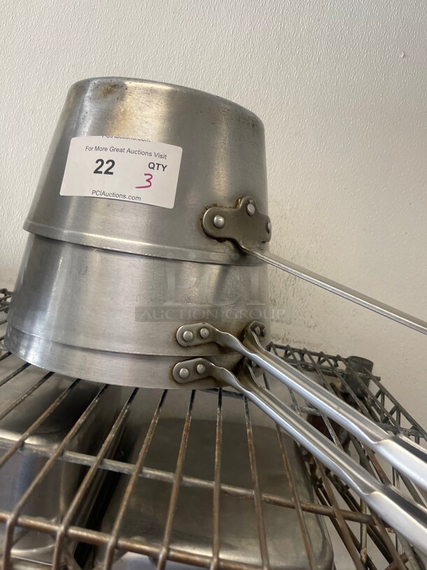 Clean! Commercial Aluminum Cooking and Braising Pans With Handle NSF  - Image 2 of 5