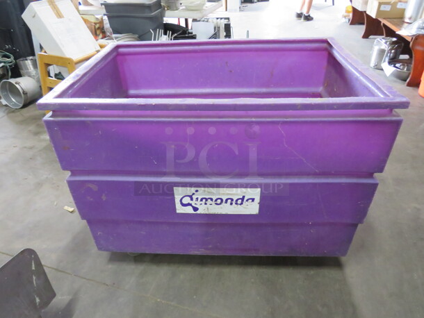 One Poly Utility Cart. 43X29X33 - Image 1 of 1