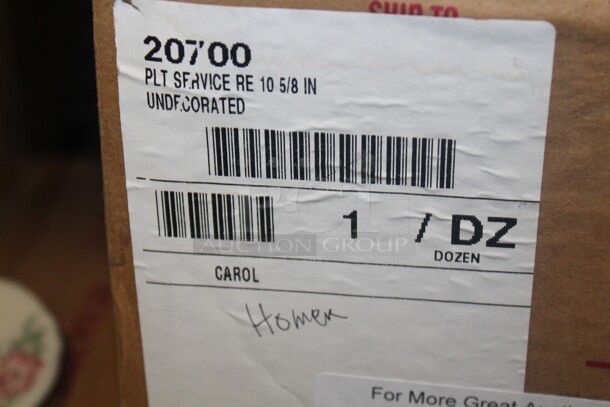 NEW IN BOX! 2 Boxes (12 Count Each) Homer Laughlin 10 5/8" Plates. 24X Your Bid!  - Image 2 of 2