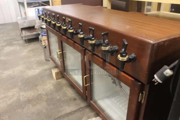 Absocold ARD241AB10R/L Wooden 12 Head Wine Dispenser w/ 3 Doors. 120 Volts, 1 Phase.  - Image 3 of 8