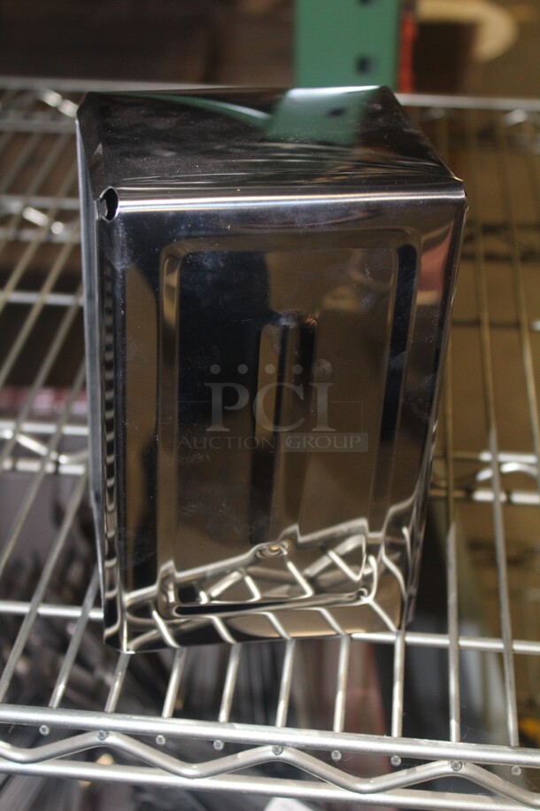 NEW IN BOX! 13 Stainless Steel Full Size Napkin Dispensers. 4x4.5x7.5. 13X Your Bid! - Image 2 of 3