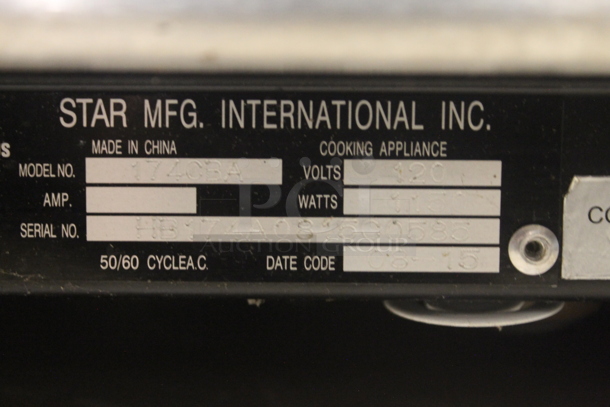 Star 174CBA Stainless Steel Commercial Countertop Conveyor Hot Dog Toaster Oven. 120 Volts, 1 Phase. Tested and Working! - Image 7 of 9